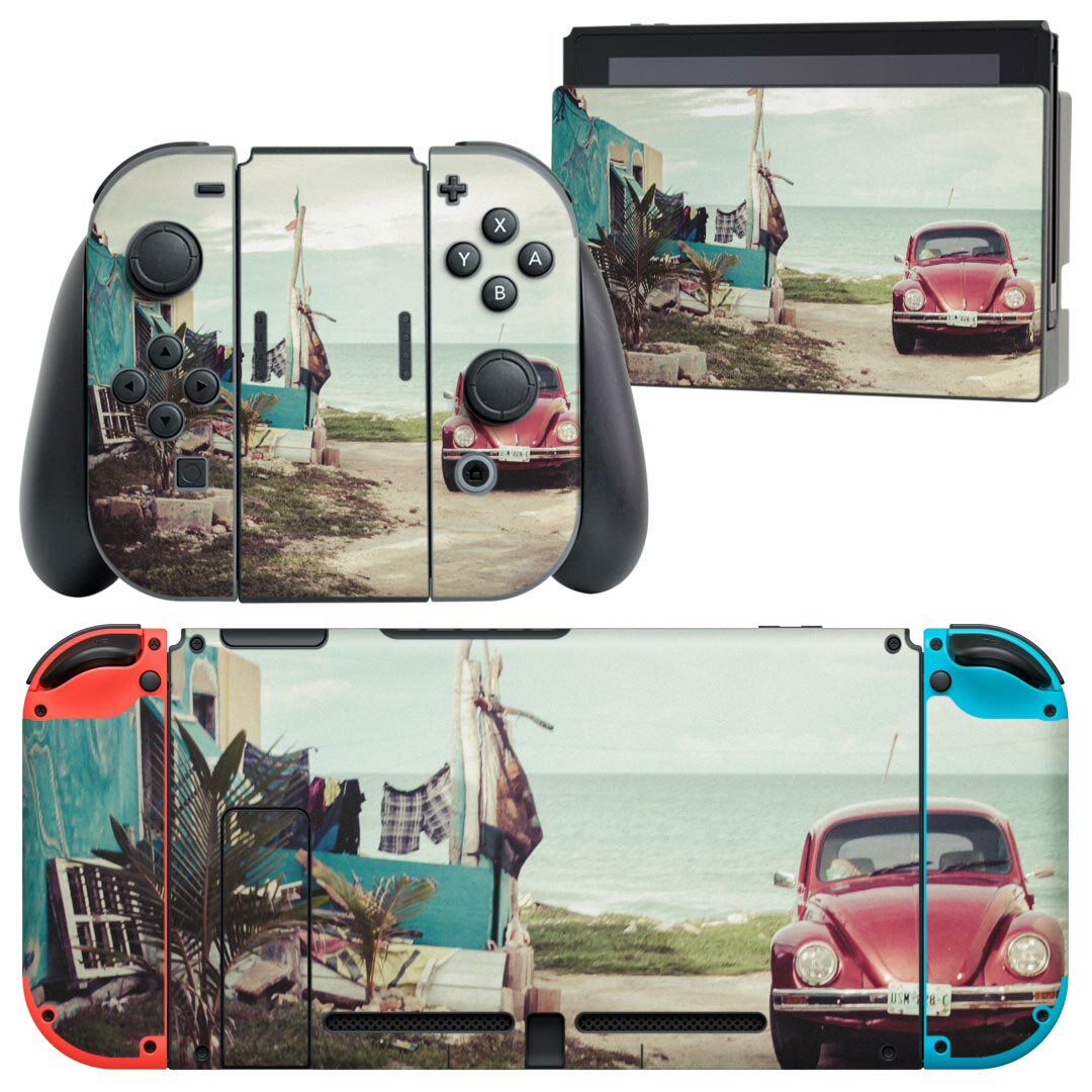 igsticker Nintendo Switch 用 デザインスキンシール 任天堂 ニンテンドー スイッチ 専用 本体ドック Joy-Con Joycon ジョイコン 専用 ゲーム機 カバー アクセサリー フィルム ステッカー 023071 風景 写真