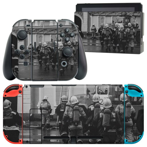 igsticker Nintendo Switch 用 デザインスキンシール 任天堂 ニンテンドー スイッチ 専用 本体ドック Joy-Con Joycon ジョイコン 専用 ゲーム機 カバー アクセサリー フィルム ステッカー 023128 モノクロ 消防 写真 igsticker Nintendo Switch 用 デザインスキンシール 任天堂 ニンテンドー スイッチ 専用 本体ドック Joy-Con Joycon ジョイコン 専用 ゲーム機 カバー アクセサリー フィルム ステッカー 023128 モノクロ 消防 写真