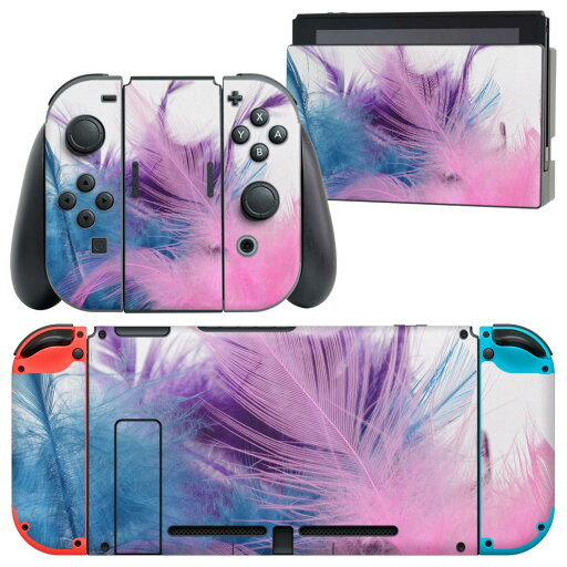 igsticker Nintendo Switch 用 デザインスキンシール 任天堂 ニンテンドー スイッチ 専用 本体ドック Joy-Con Joycon ジョイコン 専用 ゲーム機 カバー アクセサリー フィルム ステッカー 023269 羽根 フェザー カラフル igsticker Nintendo Switch 用 デザインスキンシール 任天堂 ニンテンドー スイッチ 専用 本体ドック Joy-Con Joycon ジョイコン 専用 ゲーム機 カバー アクセサリー フィルム ステッカー 023269 羽根 フェザー カラフル