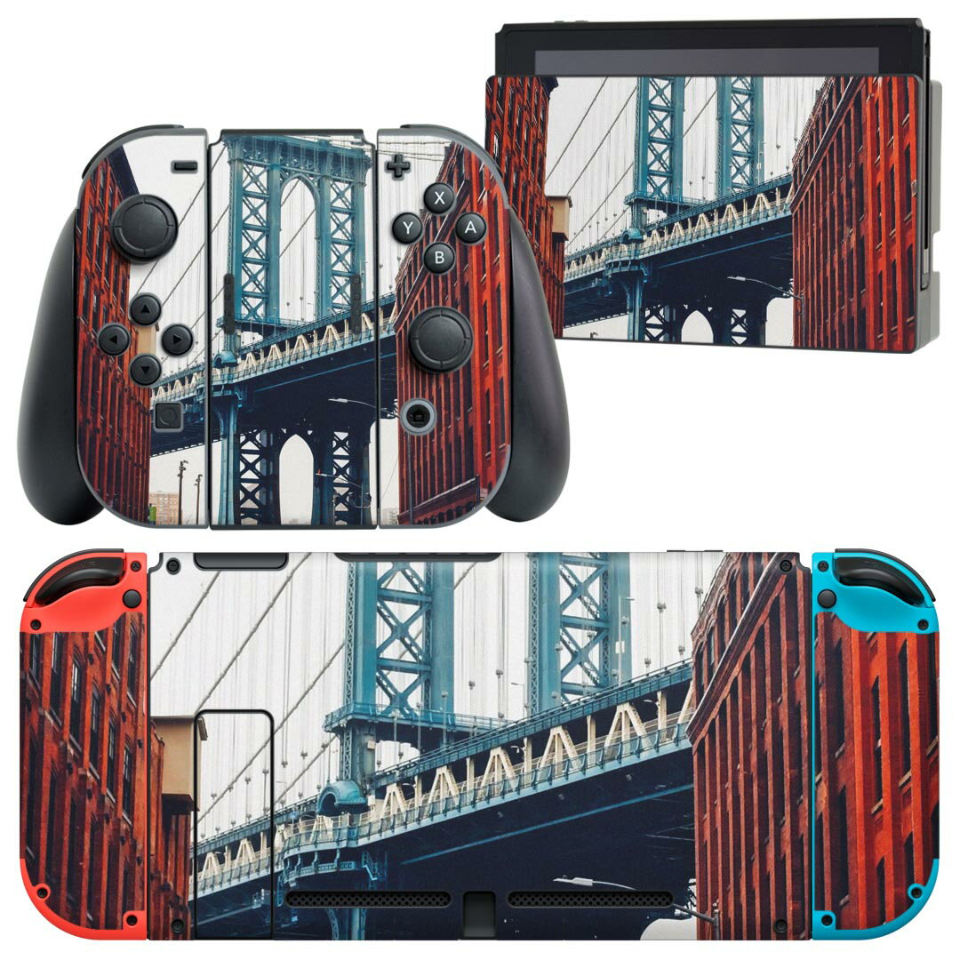 igsticker Nintendo Switch 用 デザインスキンシール 任天堂 ニンテンドー スイッチ 専用 本体ドック Joy-Con Joycon ジョイコン 専用 ゲーム機 カバー アクセサリー フィルム ステッカー 023385 風景　写真