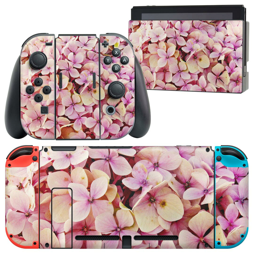 製品名 Nintendo Switch 本体裏面＆ドック正面＆ジョイコン専用 デザインスキンシール セット内容 Nintendo Switch 本体＆ドック＆ジョイコン用スキンシール（各1枚） ニンテンドースイッチ専用です。携帯機のSwitch LiteやProコンには対応していません。 商品特徴 再剥離性シートを素材に採用し、細かな位置調整がしやすく貼り直しが容易です。専用の業務プリンターを使い、商品画像と遜色のない美しい印刷仕上がり。 注意事項 画像はサンプルですので、ご覧の環境によっては多少色味に違いを感じる場合がございます。 イメージと違った、モニターと色味が異なるという理由での交換や返金はご対応出来かねます。スキンシールのみの販売で、ニンテンドースイッチ本体などは付属しません。シワができた場合、ドライヤーなどで軽く温め、外側に向けてシワを伸ばすように貼ってください。初回貼付時の位置調整や貼り直しは可能ですが、しっかりと押し付けて接着させた後の再剥離、再利用は保証しておりません。また接着部に油分や汚れが付着しますと角の部分は剥がれやすくなりますので、貼付時はあまり触れないようにご注意ください。無地のセミグロスシートにデザインをプリントした商品で、デコなどの加工はございません。 凹凸や光沢があるように見えたり布地や金属を素材にしたように見える商品もありますが、デザインの図版によるものです。印刷時に微妙な画像のズレが生じる場合がございます。ご注文後に1点1点制作する受注生産品の為、不良品以外のご返品や交換は固くお断りします。当店における繰り返しの実機テストでは問題ありませんでしたが、経過年数や使用環境により、シールを剥がす際に本体の塗装が一部剥がれる可能性があります。恐れ入りますが、万が一そのような状況になった場合でも当店ではゲーム機本体の保証は出来かねますので、予めご理解の上お求めください。 商品発送 完全受注生産のハンドメイド商品となりますので、既製品と比べて発送までお時間を頂いています。 基本的に決済確認後2?3営業日、最大で10営業日での発送となります。繁忙期や休業日明けの場合はさらに時間がかかる場合があります。 その際には別途メールにてご連絡致します。メール便の場合、発送日から到着までに2?4日ほどかかる場合が多く、紛失などの保障もご対応できかねます。あらかじめご了承下さい。