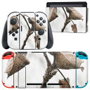igsticker Nintendo Switch 用 デザインスキンシール 任天堂 ニンテンドー スイッチ 専用 本体ドック Joy-Con Joycon ジョイコン 専用 ゲーム機 カバー アクセサリー フィルム ステッカー 023508 葉っぱ 植物 秋