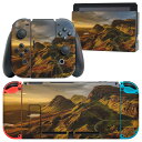 igsticker Nintendo Switch 用 デザインスキンシール 任天堂 ニンテンドー スイッチ 専用 本体ドック Joy-Con Joycon ジョイコン 専用 ゲーム機 カバー アクセサリー フィルム ステッカー 023594 景色 写真 山(2)