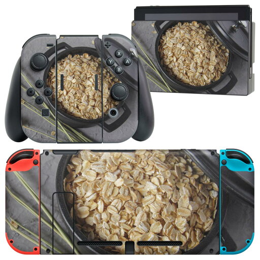 igsticker Nintendo Switch 用 デザインスキンシール 任天堂 ニンテンドー スイッチ 専用 本体ドック Joy-Con Joycon ジョイコン 専用 ゲーム機 カバー アクセサリー フィルム ステッカー 023620 食べ物 写真 オートミール igsticker Nintendo Switch 用 デザインスキンシール 任天堂 ニンテンドー スイッチ 専用 本体ドック Joy-Con Joycon ジョイコン 専用 ゲーム機 カバー アクセサリー フィルム ステッカー 023620 食べ物 写真 オートミール