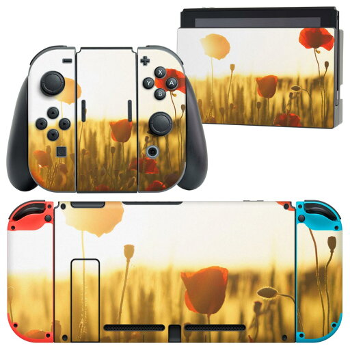 igsticker Nintendo Switch 用 デザインスキンシール 任天堂 ニンテンドー スイッチ 専用 本体ドック Joy-Con Joycon ジョイコン 専用 ゲーム機 カバー アクセサリー フィルム ステッカー 023691 花 フラワー ポピー igsticker Nintendo Switch 用 デザインスキンシール 任天堂 ニンテンドー スイッチ 専用 本体ドック Joy-Con Joycon ジョイコン 専用 ゲーム機 カバー アクセサリー フィルム ステッカー 023691 花 フラワー ポピー