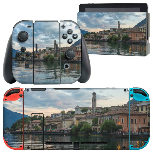 igsticker Nintendo Switch 用 デザインスキンシール 任天堂 ニンテンドー スイッチ 専用 本体ドック Joy-Con Joycon ジョイコン 専用 ゲーム機 カバー アクセサリー フィルム ステッカー 023693 風景 写真