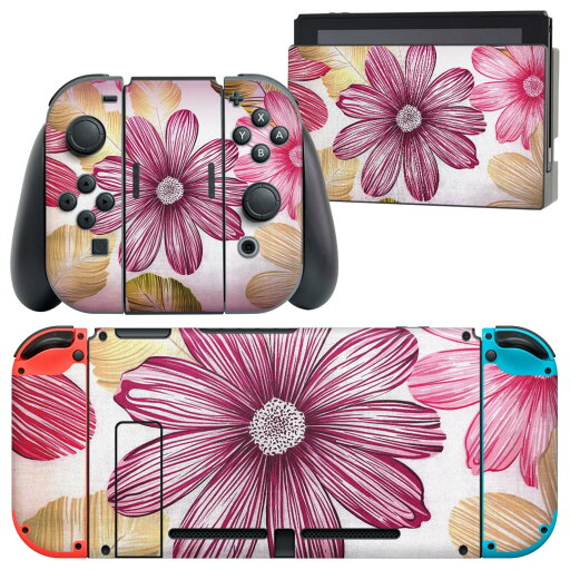igsticker Nintendo Switch 用 デザインスキンシール 任天堂 ニンテンドー スイッチ 専用 本体ドック Joy-Con Joycon ジョイコン 専用 ゲーム機 カバー アクセサリー フィルム ステッカー 023699 花 フラワー igsticker Nintendo Switch 用 デザインスキンシール 任天堂 ニンテンドー スイッチ 専用 本体ドック Joy-Con Joycon ジョイコン 専用 ゲーム機 カバー アクセサリー フィルム ステッカー 023699 花 フラワー