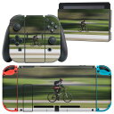 igsticker Nintendo Switch 用 デザインスキンシール 任天堂 ニンテンドー スイッチ 専用 本体ドック Joy-Con Joycon ジョイコン 専用 ゲーム機 カバー アクセサリー フィルム ステッカー 023706 自転車 写真