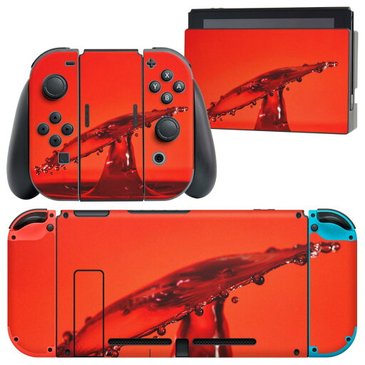 igsticker Nintendo Switch 用 デザインスキンシール 任天堂 ニンテンドー スイッチ 専用 本体ドック Joy-Con Joycon ジョイコン 専用 ゲーム機 カバー アクセサリー フィルム ステッカー 023716 水 赤 igsticker Nintendo Switch 用 デザインスキンシール 任天堂 ニンテンドー スイッチ 専用 本体ドック Joy-Con Joycon ジョイコン 専用 ゲーム機 カバー アクセサリー フィルム ステッカー 023716 水 赤