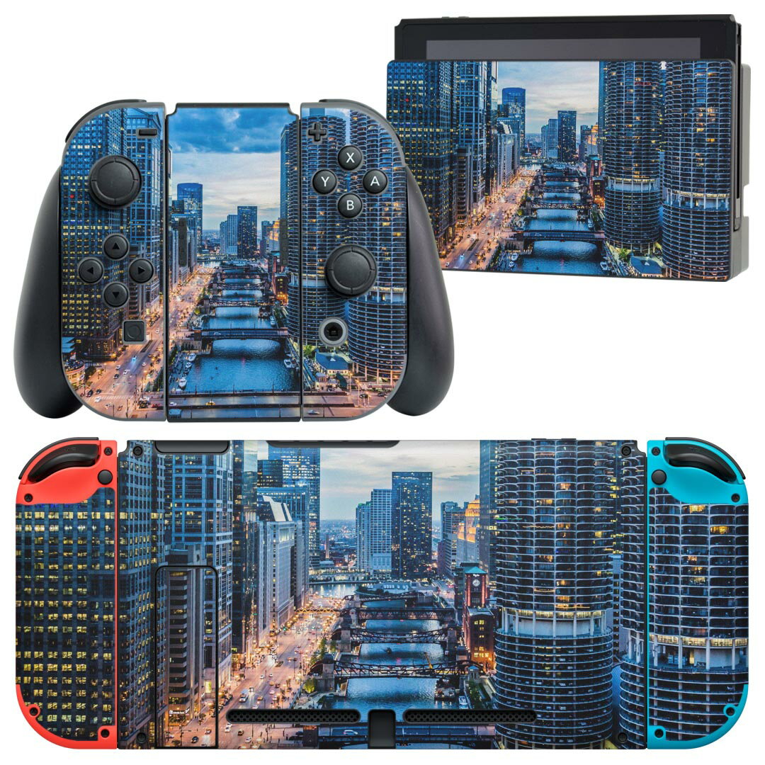 製品名 Nintendo Switch 本体裏面＆ドック正面＆ジョイコン専用 デザインスキンシール セット内容 Nintendo Switch 本体＆ドック＆ジョイコン用スキンシール（各1枚） ニンテンドースイッチ専用です。携帯機のSwitch LiteやProコンには対応していません。 商品特徴 再剥離性シートを素材に採用し、細かな位置調整がしやすく貼り直しが容易です。専用の業務プリンターを使い、商品画像と遜色のない美しい印刷仕上がり。 注意事項 画像はサンプルですので、ご覧の環境によっては多少色味に違いを感じる場合がございます。 イメージと違った、モニターと色味が異なるという理由での交換や返金はご対応出来かねます。スキンシールのみの販売で、ニンテンドースイッチ本体などは付属しません。シワができた場合、ドライヤーなどで軽く温め、外側に向けてシワを伸ばすように貼ってください。初回貼付時の位置調整や貼り直しは可能ですが、しっかりと押し付けて接着させた後の再剥離、再利用は保証しておりません。また接着部に油分や汚れが付着しますと角の部分は剥がれやすくなりますので、貼付時はあまり触れないようにご注意ください。無地のセミグロスシートにデザインをプリントした商品で、デコなどの加工はございません。 凹凸や光沢があるように見えたり布地や金属を素材にしたように見える商品もありますが、デザインの図版によるものです。印刷時に微妙な画像のズレが生じる場合がございます。ご注文後に1点1点制作する受注生産品の為、不良品以外のご返品や交換は固くお断りします。当店における繰り返しの実機テストでは問題ありませんでしたが、経過年数や使用環境により、シールを剥がす際に本体の塗装が一部剥がれる可能性があります。恐れ入りますが、万が一そのような状況になった場合でも当店ではゲーム機本体の保証は出来かねますので、予めご理解の上お求めください。 商品発送 完全受注生産のハンドメイド商品となりますので、既製品と比べて発送までお時間を頂いています。 基本的に決済確認後2?3営業日、最大で10営業日での発送となります。繁忙期や休業日明けの場合はさらに時間がかかる場合があります。 その際には別途メールにてご連絡致します。メール便の場合、発送日から到着までに2?4日ほどかかる場合が多く、紛失などの保障もご対応できかねます。あらかじめご了承下さい。