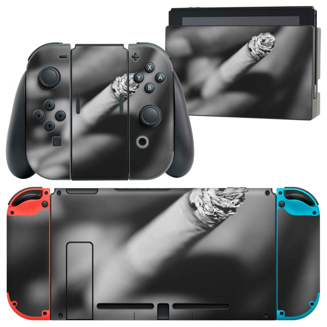 製品名 Nintendo Switch 本体裏面＆ドック正面＆ジョイコン専用 デザインスキンシール セット内容 Nintendo Switch 本体＆ドック＆ジョイコン用スキンシール（各1枚） ニンテンドースイッチ専用です。携帯機のSwitch LiteやProコンには対応していません。 商品特徴 再剥離性シートを素材に採用し、細かな位置調整がしやすく貼り直しが容易です。専用の業務プリンターを使い、商品画像と遜色のない美しい印刷仕上がり。 注意事項 画像はサンプルですので、ご覧の環境によっては多少色味に違いを感じる場合がございます。 イメージと違った、モニターと色味が異なるという理由での交換や返金はご対応出来かねます。スキンシールのみの販売で、ニンテンドースイッチ本体などは付属しません。シワができた場合、ドライヤーなどで軽く温め、外側に向けてシワを伸ばすように貼ってください。初回貼付時の位置調整や貼り直しは可能ですが、しっかりと押し付けて接着させた後の再剥離、再利用は保証しておりません。また接着部に油分や汚れが付着しますと角の部分は剥がれやすくなりますので、貼付時はあまり触れないようにご注意ください。無地のセミグロスシートにデザインをプリントした商品で、デコなどの加工はございません。 凹凸や光沢があるように見えたり布地や金属を素材にしたように見える商品もありますが、デザインの図版によるものです。印刷時に微妙な画像のズレが生じる場合がございます。ご注文後に1点1点制作する受注生産品の為、不良品以外のご返品や交換は固くお断りします。当店における繰り返しの実機テストでは問題ありませんでしたが、経過年数や使用環境により、シールを剥がす際に本体の塗装が一部剥がれる可能性があります。恐れ入りますが、万が一そのような状況になった場合でも当店ではゲーム機本体の保証は出来かねますので、予めご理解の上お求めください。 商品発送 完全受注生産のハンドメイド商品となりますので、既製品と比べて発送までお時間を頂いています。 基本的に決済確認後2?3営業日、最大で10営業日での発送となります。繁忙期や休業日明けの場合はさらに時間がかかる場合があります。 その際には別途メールにてご連絡致します。メール便の場合、発送日から到着までに2?4日ほどかかる場合が多く、紛失などの保障もご対応できかねます。あらかじめご了承下さい。