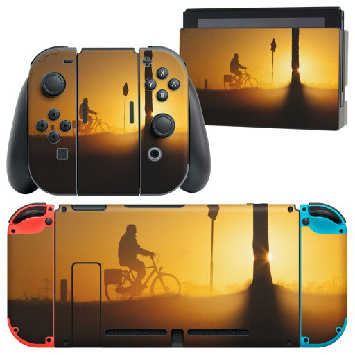igsticker Nintendo Switch 用 デザインスキンシール 任天堂 ニンテンドー スイッチ 専用 本体ドック Joy-Con Joycon ジョイコン 専用 ゲーム機 カバー アクセサリー フィルム ステッカー 023854 夕日 自転車 igsticker Nintendo Switch 用 デザインスキンシール 任天堂 ニンテンドー スイッチ 専用 本体ドック Joy-Con Joycon ジョイコン 専用 ゲーム機 カバー アクセサリー フィルム ステッカー 023854 夕日 自転車