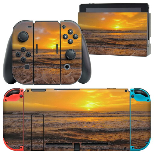 igsticker Nintendo Switch 用 デザインスキンシール 任天堂 ニンテンドー スイッチ 専用 本体ドック Joy-Con Joycon ジョイコン 専用 ゲーム機 カバー アクセサリー フィルム ステッカー 023862 夕日 海 景色 igsticker Nintendo Switch 用 デザインスキンシール 任天堂 ニンテンドー スイッチ 専用 本体ドック Joy-Con Joycon ジョイコン 専用 ゲーム機 カバー アクセサリー フィルム ステッカー 023862 夕日 海 景色