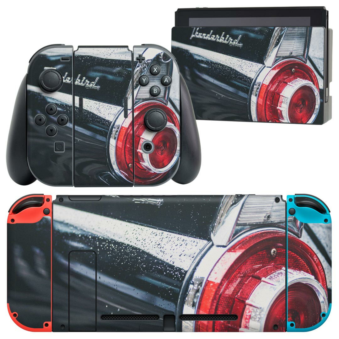 igsticker Nintendo Switch 用 デザインスキンシール 任天堂 ニンテンドー スイッチ 専用 本体ドック Joy-Con Joycon ジョイコン 専用 ゲーム機 カバー アクセサリー フィルム ステッカー 023884 車 クラシックカー
