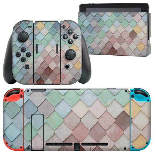 igsticker Nintendo Switch 用 デザインスキンシール 任天堂 ニンテンドー スイッチ 専用 本体ドック Joy-Con Joycon ジョイコン 専用 ゲーム機 カバー アクセサリー フィルム ステッカー 023887 カラフル タイル 柄 igsticker Nintendo Switch 用 デザインスキンシール 任天堂 ニンテンドー スイッチ 専用 本体ドック Joy-Con Joycon ジョイコン 専用 ゲーム機 カバー アクセサリー フィルム ステッカー 023887 カラフル タイル 柄