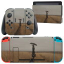 igsticker Nintendo Switch 用 デザインスキンシール 任天堂 ニンテンドー スイッチ 専用 本体ドック Joy-Con Joycon ジョイコン 専用 ゲーム機 カバー アクセサリー フィルム ステッカー 023982 人物 傘
