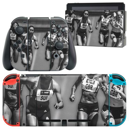 igsticker Nintendo Switch 用 デザインスキンシール 任天堂 ニンテンドー スイッチ 専用 本体ドック Joy-Con Joycon ジョイコン 専用 ゲーム機 カバー アクセサリー フィルム ステッカー 023985 マラソン 写真 igsticker Nintendo Switch 用 デザインスキンシール 任天堂 ニンテンドー スイッチ 専用 本体ドック Joy-Con Joycon ジョイコン 専用 ゲーム機 カバー アクセサリー フィルム ステッカー 023985 マラソン 写真