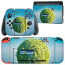igsticker Nintendo Switch 用 デザインスキンシール 任天堂 ニンテンドー スイッチ 専用 本体ドック Joy-Con Joycon ジョイコン 専用 ゲーム機 カバー アクセサリー フィルム ステッカー 023987 自転車 植物 ピアノ