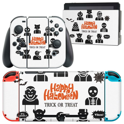 igsticker Nintendo Switch 用 デザインスキンシール 任天堂 ニンテンドー スイッチ 専用 本体ドック Joy-Con Joycon ジョイコン 専用 ゲーム機 カバー アクセサリー フィルム ステッカー 026111 ハロウィン ユニーク おばけ Halloween igsticker Nintendo Switch 用 デザインスキンシール 任天堂 ニンテンドー スイッチ 専用 本体ドック Joy-Con Joycon ジョイコン 専用 ゲーム機 カバー アクセサリー フィルム ステッカー 026111 ハロウィン ユニーク おばけ Halloween