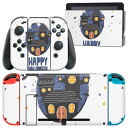 igsticker Nintendo Switch 用 デザインスキンシール 任天堂 ニンテンドー スイッチ 専用 本体ドック Joy-Con Joycon ジョイコン 専用 ゲーム機 カバー アクセサリー フィルム ステッカー 026125 ハロウィン 屋敷 かわいい　Halloween