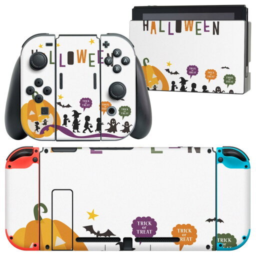 igsticker Nintendo Switch 用 デザインスキンシール 任天堂 ニンテンドー スイッチ 専用 本体ドック Joy-Con Joycon ジョイコン 専用 ゲーム機 カバー アクセサリー フィルム ステッカー 026134 ハロウィン かぼちゃ 子供 Halloween igsticker Nintendo Switch 用 デザインスキンシール 任天堂 ニンテンドー スイッチ 専用 本体ドック Joy-Con Joycon ジョイコン 専用 ゲーム機 カバー アクセサリー フィルム ステッカー 026134 ハロウィン かぼちゃ 子供 Halloween