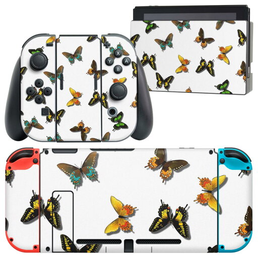 igsticker Nintendo Switch 用 デザインスキンシール 任天堂 ニンテンドー スイッチ 専用 本体ドック Joy-Con Joycon ジョイコン 専用 ゲーム機 カバー アクセサリー フィルム ステッカー 026154 生き物 蝶々 柄 igsticker Nintendo Switch 用 デザインスキンシール 任天堂 ニンテンドー スイッチ 専用 本体ドック Joy-Con Joycon ジョイコン 専用 ゲーム機 カバー アクセサリー フィルム ステッカー 026154 生き物 蝶々 柄