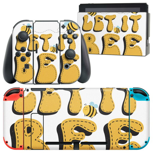 igsticker Nintendo Switch 用 デザインスキンシール 任天堂 ニンテンドー スイッチ 専用 本体ドック Joy-Con Joycon ジョイコン 専用 ゲーム機 カバー アクセサリー フィルム ステッカー 026157 蜂 ミツバチ 文字 虫 igsticker Nintendo Switch 用 デザインスキンシール 任天堂 ニンテンドー スイッチ 専用 本体ドック Joy-Con Joycon ジョイコン 専用 ゲーム機 カバー アクセサリー フィルム ステッカー 026157 蜂 ミツバチ 文字 虫