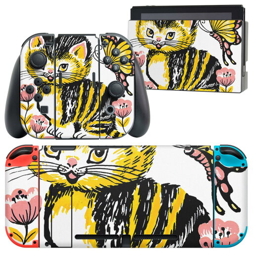 igsticker Nintendo Switch 用 デザインスキンシール 任天堂 ニンテンドー スイッチ 専用 本体ドック Joy-Con Joycon ジョイコン 専用 ゲーム機 カバー アクセサリー フィルム ステッカー 026170 動物 ネコ 猫 蝶々 花 igsticker Nintendo Switch 用 デザインスキンシール 任天堂 ニンテンドー スイッチ 専用 本体ドック Joy-Con Joycon ジョイコン 専用 ゲーム機 カバー アクセサリー フィルム ステッカー 026170 動物 ネコ 猫 蝶々 花