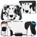 igsticker Nintendo Switch 用 デザインスキンシール 任天堂 ニンテンドー スイッチ 専用 本体ドック Joy-Con Joycon ジョイコン 専用 ゲーム機 カバー アクセサリー フィルム ステッカー 026185 動物 犬 ダルメシアン(2)