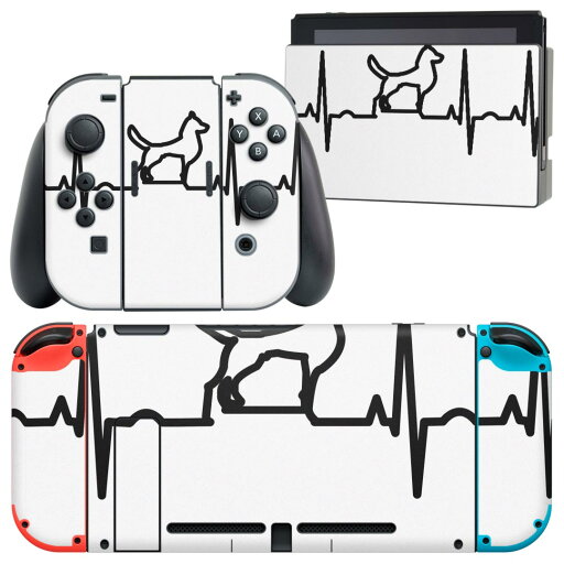 igsticker Nintendo Switch 用 デザインスキンシール 任天堂 ニンテンドー スイッチ 専用 本体ドック Joy-Con Joycon ジョイコン 専用 ゲーム機 カバー アクセサリー フィルム ステッカー 026192 動物 犬 心電図 igsticker Nintendo Switch 用 デザインスキンシール 任天堂 ニンテンドー スイッチ 専用 本体ドック Joy-Con Joycon ジョイコン 専用 ゲーム機 カバー アクセサリー フィルム ステッカー 026192 動物 犬 心電図
