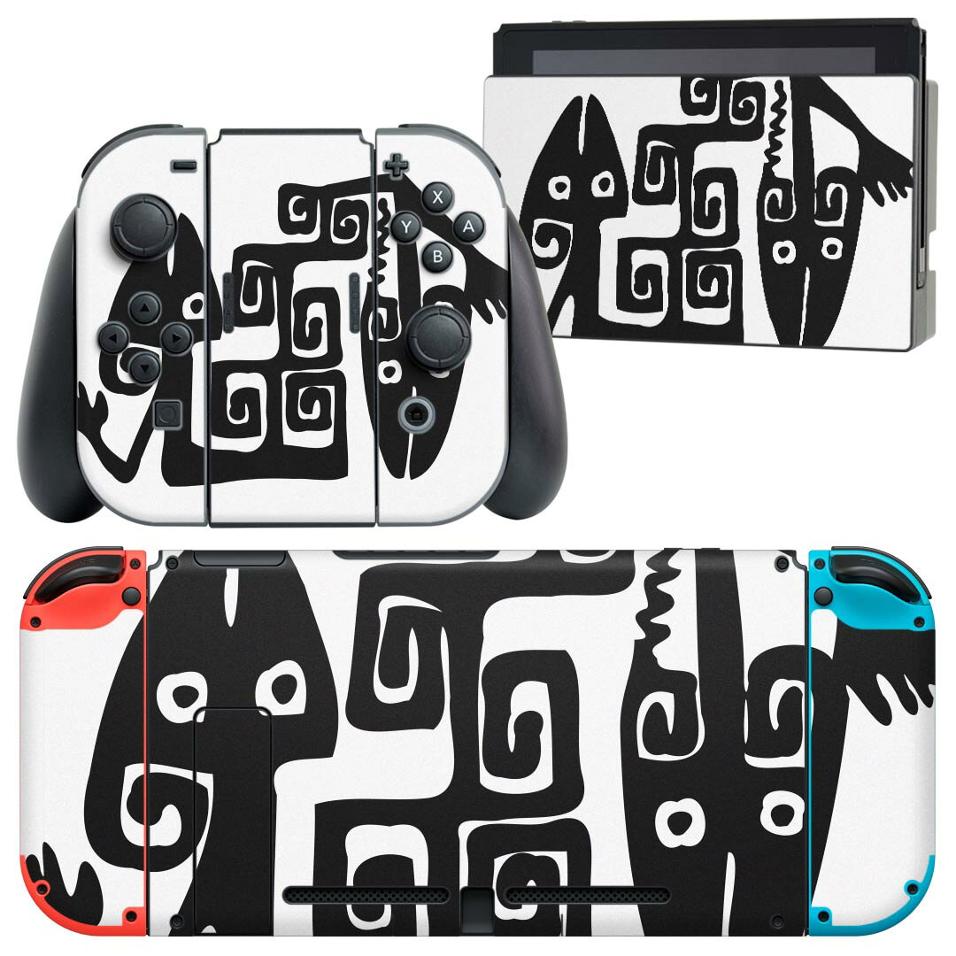 igsticker Nintendo Switch 用 デザインスキンシール 任天堂 ニンテンドー スイッチ 専用 本体ドック Joy-Con Joycon ジョイコン 専用 ゲーム機 カバー アクセサリー フィルム ステッカー 026217 トカゲ　爬虫類