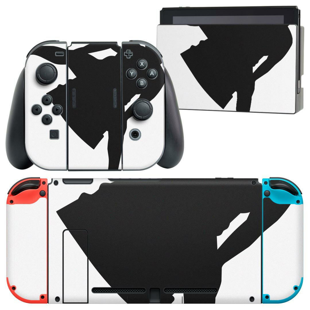 igsticker Nintendo Switch 用 デザインスキンシール 任天堂 ニンテンドー スイッチ 専用 本体ドック Joy-Con Joycon ジョイコン 専用 ゲーム機 カバー アクセサリー フィルム ステッカー 026248 相撲　関取　日本　和