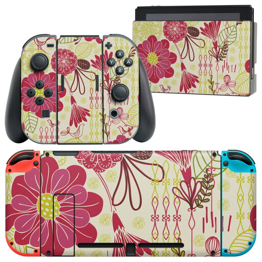igsticker Nintendo Switch 用 デザインスキンシール 任天堂 ニンテンドー スイッチ 専用 本体ドック Joy-Con Joycon ジョイコン 専用 ゲーム機 カバー アクセサリー フィルム ステッカー 004063 花 ピンク igsticker Nintendo Switch 用 デザインスキンシール 任天堂 ニンテンドー スイッチ 専用 本体ドック Joy-Con Joycon ジョイコン 専用 ゲーム機 カバー アクセサリー フィルム ステッカー 004063 花 ピンク
