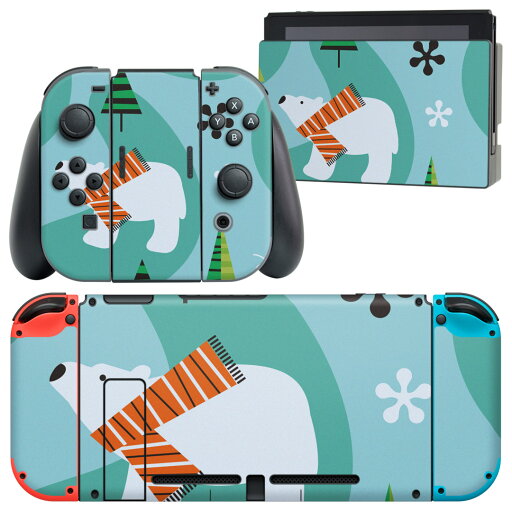 igsticker Nintendo Switch 用 デザインスキンシール 任天堂 ニンテンドー スイッチ 専用 本体ドック Joy-Con Joycon ジョイコン 専用 ゲーム機 カバー アクセサリー フィルム ステッカー 004118 熊 動物 緑 igsticker Nintendo Switch 用 デザインスキンシール 任天堂 ニンテンドー スイッチ 専用 本体ドック Joy-Con Joycon ジョイコン 専用 ゲーム機 カバー アクセサリー フィルム ステッカー 004118 熊 動物 緑