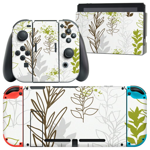 igsticker Nintendo Switch 用 デザインスキンシール 任天堂 ニンテンドー スイッチ 専用 本体ドック Joy-Con Joycon ジョイコン 専用 ゲーム機 カバー アクセサリー フィルム ステッカー 004137 植物 シンプル 緑 igsticker Nintendo Switch 用 デザインスキンシール 任天堂 ニンテンドー スイッチ 専用 本体ドック Joy-Con Joycon ジョイコン 専用 ゲーム機 カバー アクセサリー フィルム ステッカー 004137 植物 シンプル 緑