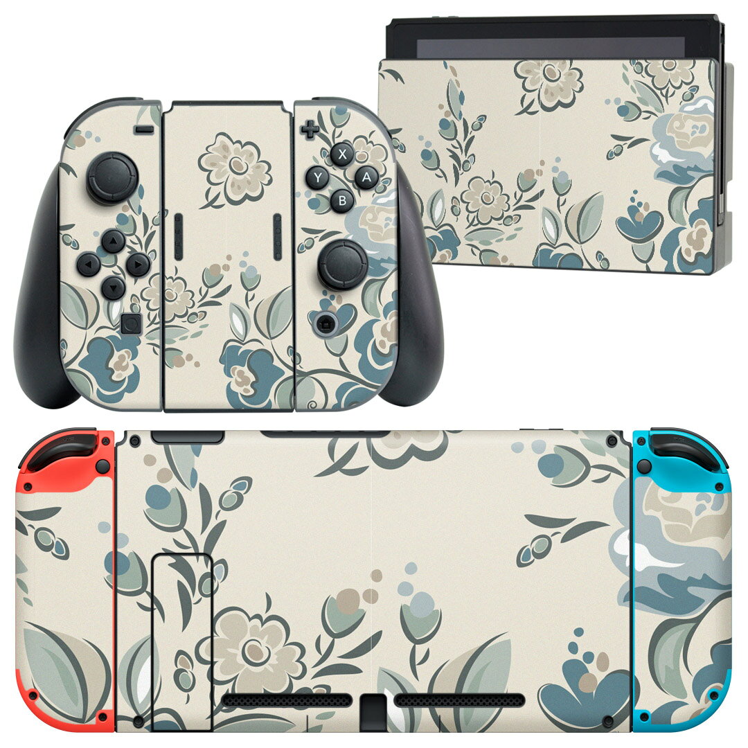 製品名 Nintendo Switch 本体裏面＆ドック正面＆ジョイコン専用 デザインスキンシール セット内容 Nintendo Switch 本体＆ドック＆ジョイコン用スキンシール（各1枚） ニンテンドースイッチ専用です。携帯機のSwitch LiteやProコンには対応していません。 商品特徴 再剥離性シートを素材に採用し、細かな位置調整がしやすく貼り直しが容易です。専用の業務プリンターを使い、商品画像と遜色のない美しい印刷仕上がり。 注意事項 画像はサンプルですので、ご覧の環境によっては多少色味に違いを感じる場合がございます。 イメージと違った、モニターと色味が異なるという理由での交換や返金はご対応出来かねます。スキンシールのみの販売で、ニンテンドースイッチ本体などは付属しません。シワができた場合、ドライヤーなどで軽く温め、外側に向けてシワを伸ばすように貼ってください。初回貼付時の位置調整や貼り直しは可能ですが、しっかりと押し付けて接着させた後の再剥離、再利用は保証しておりません。また接着部に油分や汚れが付着しますと角の部分は剥がれやすくなりますので、貼付時はあまり触れないようにご注意ください。無地のセミグロスシートにデザインをプリントした商品で、デコなどの加工はございません。 凹凸や光沢があるように見えたり布地や金属を素材にしたように見える商品もありますが、デザインの図版によるものです。印刷時に微妙な画像のズレが生じる場合がございます。ご注文後に1点1点制作する受注生産品の為、不良品以外のご返品や交換は固くお断りします。当店における繰り返しの実機テストでは問題ありませんでしたが、経過年数や使用環境により、シールを剥がす際に本体の塗装が一部剥がれる可能性があります。恐れ入りますが、万が一そのような状況になった場合でも当店ではゲーム機本体の保証は出来かねますので、予めご理解の上お求めください。 商品発送 完全受注生産のハンドメイド商品となりますので、既製品と比べて発送までお時間を頂いています。 基本的に決済確認後2?3営業日、最大で10営業日での発送となります。繁忙期や休業日明けの場合はさらに時間がかかる場合があります。 その際には別途メールにてご連絡致します。メール便の場合、発送日から到着までに2?4日ほどかかる場合が多く、紛失などの保障もご対応できかねます。あらかじめご了承下さい。