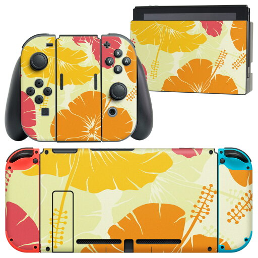 igsticker Nintendo Switch 用 デザインスキンシール 任天堂 ニンテンドー スイッチ 専用 本体ドック Joy-Con Joycon ジョイコン 専用 ゲーム機 カバー アクセサリー フィルム ステッカー 004215 花 ハイビスカス オレンジ igsticker Nintendo Switch 用 デザインスキンシール 任天堂 ニンテンドー スイッチ 専用 本体ドック Joy-Con Joycon ジョイコン 専用 ゲーム機 カバー アクセサリー フィルム ステッカー 004215 花 ハイビスカス オレンジ