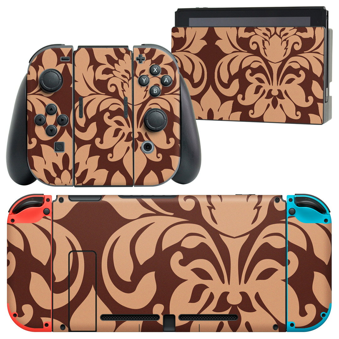 製品名 Nintendo Switch 本体裏面＆ドック正面＆ジョイコン専用 デザインスキンシール セット内容 Nintendo Switch 本体＆ドック＆ジョイコン用スキンシール（各1枚） ニンテンドースイッチ専用です。携帯機のSwitch LiteやProコンには対応していません。 商品特徴 再剥離性シートを素材に採用し、細かな位置調整がしやすく貼り直しが容易です。専用の業務プリンターを使い、商品画像と遜色のない美しい印刷仕上がり。 注意事項 画像はサンプルですので、ご覧の環境によっては多少色味に違いを感じる場合がございます。 イメージと違った、モニターと色味が異なるという理由での交換や返金はご対応出来かねます。スキンシールのみの販売で、ニンテンドースイッチ本体などは付属しません。シワができた場合、ドライヤーなどで軽く温め、外側に向けてシワを伸ばすように貼ってください。初回貼付時の位置調整や貼り直しは可能ですが、しっかりと押し付けて接着させた後の再剥離、再利用は保証しておりません。また接着部に油分や汚れが付着しますと角の部分は剥がれやすくなりますので、貼付時はあまり触れないようにご注意ください。無地のセミグロスシートにデザインをプリントした商品で、デコなどの加工はございません。 凹凸や光沢があるように見えたり布地や金属を素材にしたように見える商品もありますが、デザインの図版によるものです。印刷時に微妙な画像のズレが生じる場合がございます。ご注文後に1点1点制作する受注生産品の為、不良品以外のご返品や交換は固くお断りします。当店における繰り返しの実機テストでは問題ありませんでしたが、経過年数や使用環境により、シールを剥がす際に本体の塗装が一部剥がれる可能性があります。恐れ入りますが、万が一そのような状況になった場合でも当店ではゲーム機本体の保証は出来かねますので、予めご理解の上お求めください。 商品発送 完全受注生産のハンドメイド商品となりますので、既製品と比べて発送までお時間を頂いています。 基本的に決済確認後2?3営業日、最大で10営業日での発送となります。繁忙期や休業日明けの場合はさらに時間がかかる場合があります。 その際には別途メールにてご連絡致します。メール便の場合、発送日から到着までに2?4日ほどかかる場合が多く、紛失などの保障もご対応できかねます。あらかじめご了承下さい。