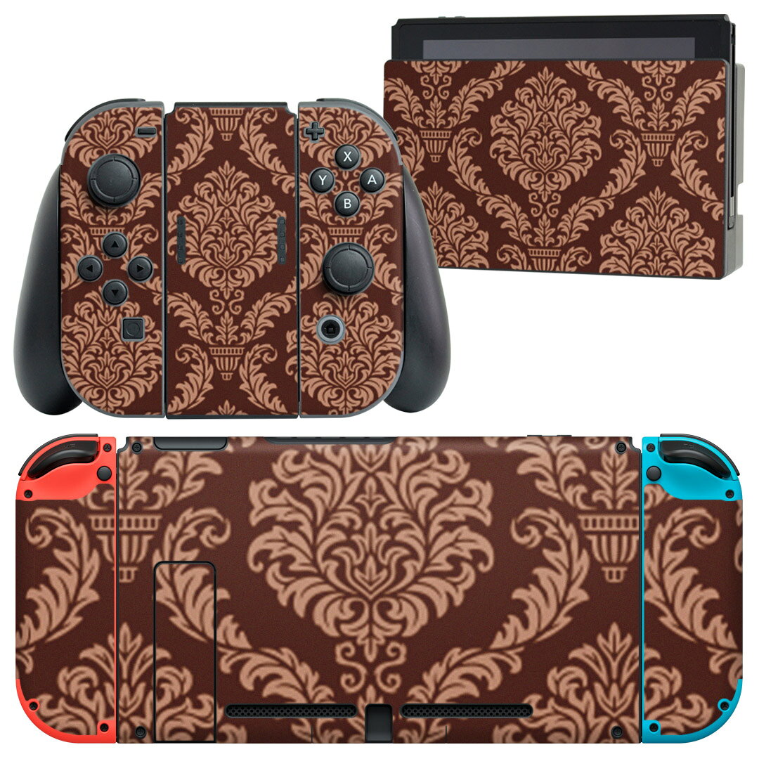 製品名 Nintendo Switch 本体裏面＆ドック正面＆ジョイコン専用 デザインスキンシール セット内容 Nintendo Switch 本体＆ドック＆ジョイコン用スキンシール（各1枚） ニンテンドースイッチ専用です。携帯機のSwitch LiteやProコンには対応していません。 商品特徴 再剥離性シートを素材に採用し、細かな位置調整がしやすく貼り直しが容易です。専用の業務プリンターを使い、商品画像と遜色のない美しい印刷仕上がり。 注意事項 画像はサンプルですので、ご覧の環境によっては多少色味に違いを感じる場合がございます。 イメージと違った、モニターと色味が異なるという理由での交換や返金はご対応出来かねます。スキンシールのみの販売で、ニンテンドースイッチ本体などは付属しません。シワができた場合、ドライヤーなどで軽く温め、外側に向けてシワを伸ばすように貼ってください。初回貼付時の位置調整や貼り直しは可能ですが、しっかりと押し付けて接着させた後の再剥離、再利用は保証しておりません。また接着部に油分や汚れが付着しますと角の部分は剥がれやすくなりますので、貼付時はあまり触れないようにご注意ください。無地のセミグロスシートにデザインをプリントした商品で、デコなどの加工はございません。 凹凸や光沢があるように見えたり布地や金属を素材にしたように見える商品もありますが、デザインの図版によるものです。印刷時に微妙な画像のズレが生じる場合がございます。ご注文後に1点1点制作する受注生産品の為、不良品以外のご返品や交換は固くお断りします。当店における繰り返しの実機テストでは問題ありませんでしたが、経過年数や使用環境により、シールを剥がす際に本体の塗装が一部剥がれる可能性があります。恐れ入りますが、万が一そのような状況になった場合でも当店ではゲーム機本体の保証は出来かねますので、予めご理解の上お求めください。 商品発送 完全受注生産のハンドメイド商品となりますので、既製品と比べて発送までお時間を頂いています。 基本的に決済確認後2?3営業日、最大で10営業日での発送となります。繁忙期や休業日明けの場合はさらに時間がかかる場合があります。 その際には別途メールにてご連絡致します。メール便の場合、発送日から到着までに2?4日ほどかかる場合が多く、紛失などの保障もご対応できかねます。あらかじめご了承下さい。