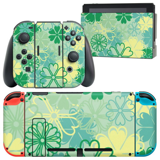 igsticker Nintendo Switch 用 デザインスキンシール 任天堂 ニンテンドー スイッチ 専用 本体ドック Joy-Con Joycon ジョイコン 専用 ゲーム機 カバー アクセサリー フィルム ステッカー 004366 四つ葉 クローバー 緑 igsticker Nintendo Switch 用 デザインスキンシール 任天堂 ニンテンドー スイッチ 専用 本体ドック Joy-Con Joycon ジョイコン 専用 ゲーム機 カバー アクセサリー フィルム ステッカー 004366 四つ葉 クローバー 緑