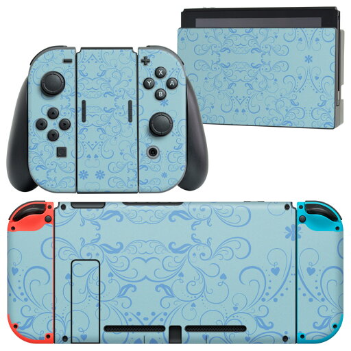 igsticker Nintendo Switch 用 デザインスキンシール 任天堂 ニンテンドー スイッチ 専用 本体ドック Joy-Con Joycon ジョイコン 専用 ゲーム機 カバー アクセサリー フィルム ステッカー 004394 模様 青 igsticker Nintendo Switch 用 デザインスキンシール 任天堂 ニンテンドー スイッチ 専用 本体ドック Joy-Con Joycon ジョイコン 専用 ゲーム機 カバー アクセサリー フィルム ステッカー 004394 模様 青