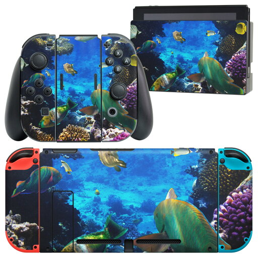 igsticker Nintendo Switch 用 デザインスキンシール 任天堂 ニンテンドー スイッチ 専用 本体ドック Joy-Con Joycon ジョイコン 専用 ゲーム機 カバー アクセサリー フィルム ステッカー 004493 アニマル 海 魚 写真 igsticker Nintendo Switch 用 デザインスキンシール 任天堂 ニンテンドー スイッチ 専用 本体ドック Joy-Con Joycon ジョイコン 専用 ゲーム機 カバー アクセサリー フィルム ステッカー 004493 アニマル 海 魚 写真