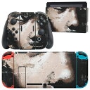 igsticker Nintendo Switch 用 デザインスキンシール 任天堂 ニンテンドー スイッチ 専用 本体ドック Joy-Con Joycon ジョイコン 専用 ゲーム機 カバー アクセサリー フィルム ステッカー 004552 外国人 イラスト(2)