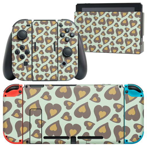 igsticker Nintendo Switch 用 デザインスキンシール 任天堂 ニンテンドー スイッチ 専用 本体ドック Joy-Con Joycon ジョイコン 専用 ゲーム機 カバー アクセサリー フィルム ステッカー 004601 ヒョウ柄 ハート 模様 igsticker Nintendo Switch 用 デザインスキンシール 任天堂 ニンテンドー スイッチ 専用 本体ドック Joy-Con Joycon ジョイコン 専用 ゲーム機 カバー アクセサリー フィルム ステッカー 004601 ヒョウ柄 ハート 模様