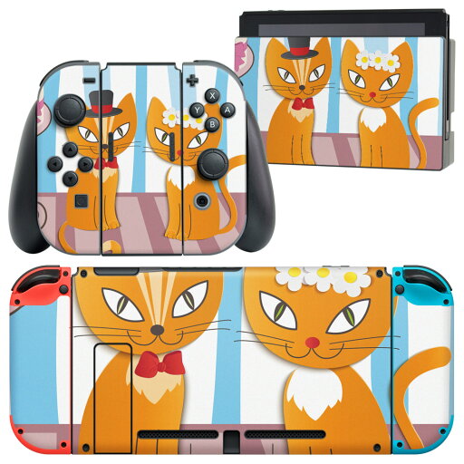 igsticker Nintendo Switch 用 デザインスキンシール 任天堂 ニンテンドー スイッチ 専用 本体ドック Joy-Con Joycon ジョイコン 専用 ゲーム機 カバー アクセサリー フィルム ステッカー 004625 猫 キャラクター イラスト igsticker Nintendo Switch 用 デザインスキンシール 任天堂 ニンテンドー スイッチ 専用 本体ドック Joy-Con Joycon ジョイコン 専用 ゲーム機 カバー アクセサリー フィルム ステッカー 004625 猫 キャラクター イラスト