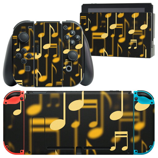 igsticker Nintendo Switch 用 デザインスキンシール 任天堂 ニンテンドー スイッチ 専用 本体ドック Joy-Con Joycon ジョイコン 専用 ゲーム機 カバー アクセサリー フィルム ステッカー 004652 音符 音楽 黒 igsticker Nintendo Switch 用 デザインスキンシール 任天堂 ニンテンドー スイッチ 専用 本体ドック Joy-Con Joycon ジョイコン 専用 ゲーム機 カバー アクセサリー フィルム ステッカー 004652 音符 音楽 黒