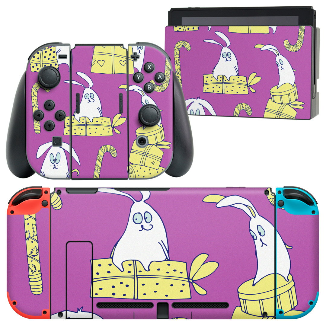 igsticker Nintendo Switch 用 デザインスキンシール 任天堂 ニンテンドー スイッチ 専用 本体ドック Joy-Con Joycon ジ...