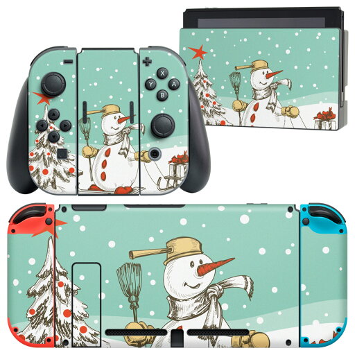 igsticker Nintendo Switch 用 デザインスキンシール 任天堂 ニンテンドー スイッチ 専用 本体ドック Joy-Con Joycon ジョイコン 専用 ゲーム機 カバー アクセサリー フィルム ステッカー 005097 クール スノーマン 冬 イラスト igsticker Nintendo Switch 用 デザインスキンシール 任天堂 ニンテンドー スイッチ 専用 本体ドック Joy-Con Joycon ジョイコン 専用 ゲーム機 カバー アクセサリー フィルム ステッカー 005097 クール スノーマン 冬 イラスト