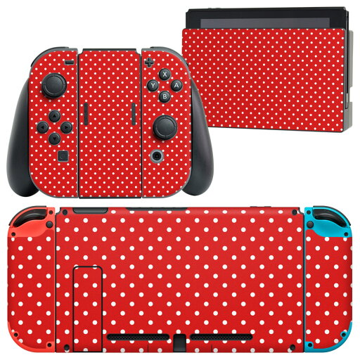 igsticker Nintendo Switch 用 デザインスキンシール 任天堂 ニンテンドー スイッチ 専用 本体ドック Joy-Con Joycon ジョイコン 専用 ゲーム機 カバー アクセサリー フィルム ステッカー 005172 赤 ドット 水玉 igsticker Nintendo Switch 用 デザインスキンシール 任天堂 ニンテンドー スイッチ 専用 本体ドック Joy-Con Joycon ジョイコン 専用 ゲーム機 カバー アクセサリー フィルム ステッカー 005172 赤 ドット 水玉