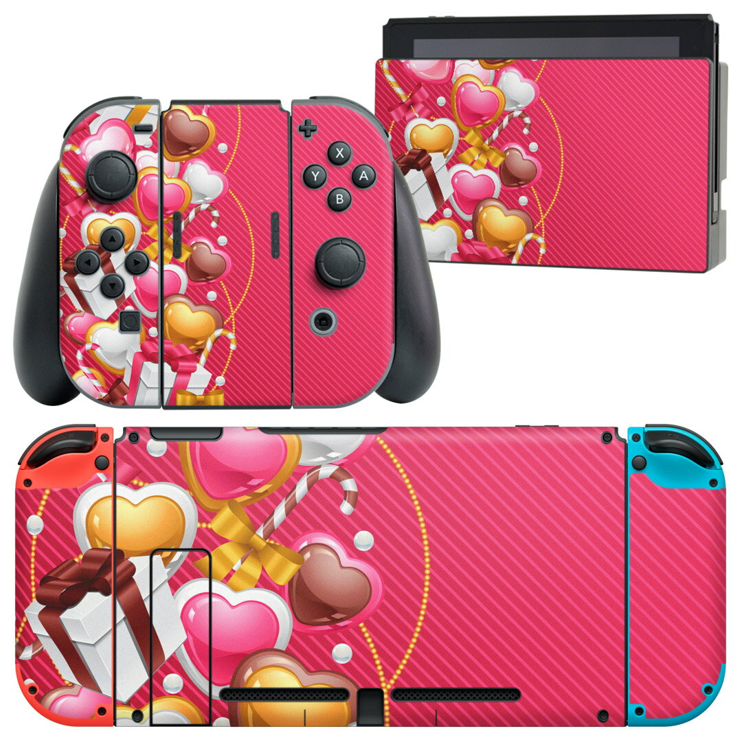 igsticker Nintendo Switch 用 デザインスキンシール 任天堂 ニンテンドー スイッチ 専用 本体ドック Joy-Con Joycon ジ...